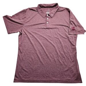 Swannies Mens 2XL Maroon Heather Chimera Golf Club Performance Polo 2X-Large